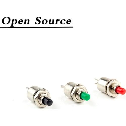 10Pcs 5mm Self-reset/Momentary Micro Push Button Switch DS-402 0.5A Red Green Black