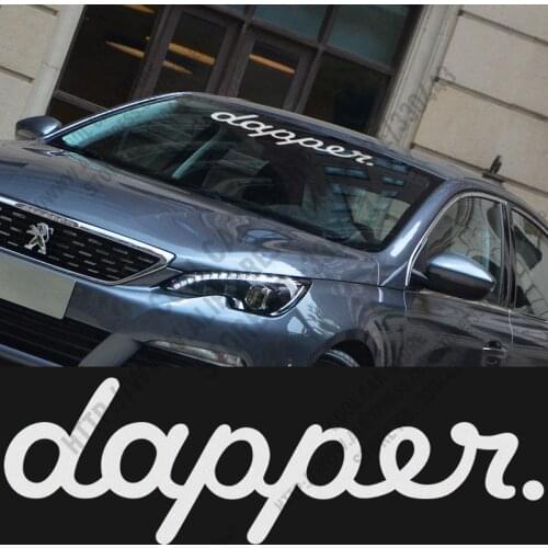 10 Pieces Customizable dapper Front Windshield stickers Decal Car-Styling For bmw honda audi ford toyota volkswagen accessories