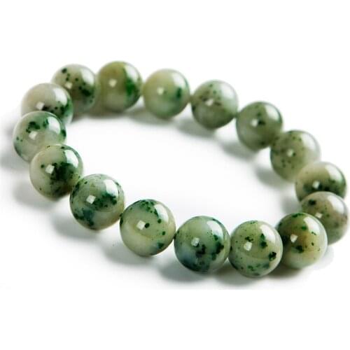 13.5mm Genuine Natural Dushan Stretch Bracelets For Women Men Powerful Healing Crystal Round Bead Bracelet
