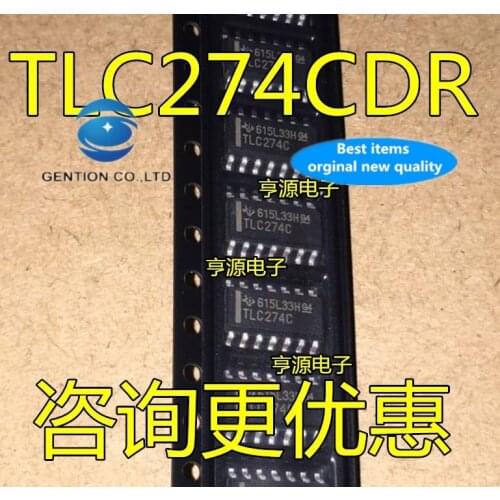 20PCS TLC274 TLC274C TLC274CDR SOP14 in stock 100% new and original