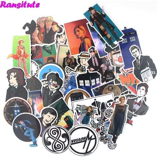 35Pcs/set Creative Personality Mixed Sticker Laptop Skateboard Luggage Bike JDM Doodle Applique Cool Waterproof Sticker R553