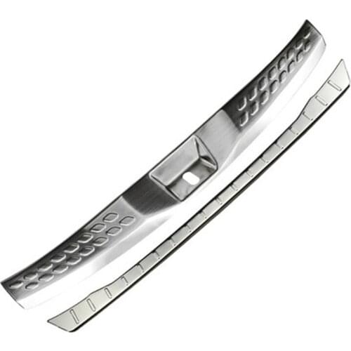 Accessories For Toyota CHR C-HR Rear Bumper Protector Cover Door Sill Plate Foot Pedal Stainless Steel 2pcs