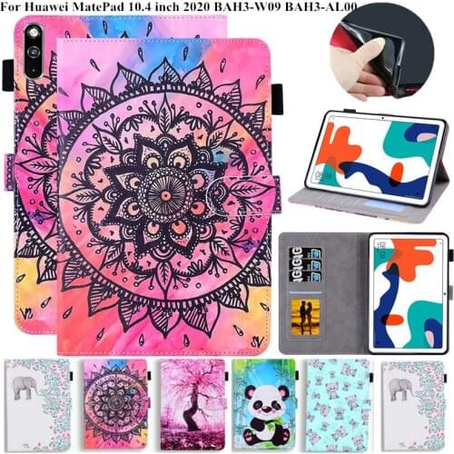 Case for Huawei MatePad 10.4 10 4 BAH3-W09 BAH3-AL00 Cute Panda Bear Painted for Funda Huawei MatePad Mate Pad 10 4 Tablet Case