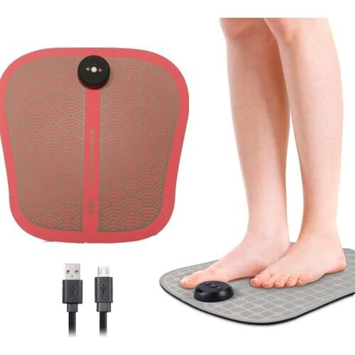 Electric Foot Massager Portable ABS Physiotherapy Feet Legs Muscle Stimulator Integrated Fitness Equipments USB Rechargeable