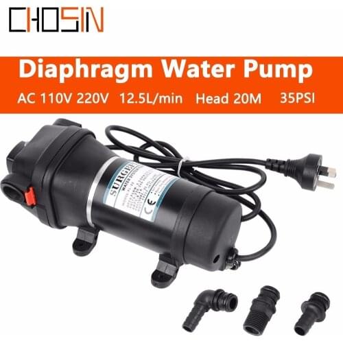 Fl-32 Fl-33 Lift 20m 35psi 110v/220v Ac Plug Household Large Flow Automatic Pressure Switch Mini Electric Diaphragm Water Pump