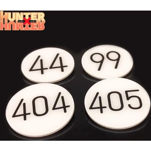 Hunter x Hunter Exam Pins Brooch Hisoka Kurapika Killua Zoldyck GON FREECSS Testing Number Acrylic Badge Brooch For Fans Bag Pin