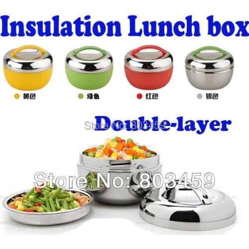 Apple Shape Stainless Steel Lunch Box Bento 2 Tier Locking Lid Dinner Bucket Lunch Container Insulation Box 1000ml