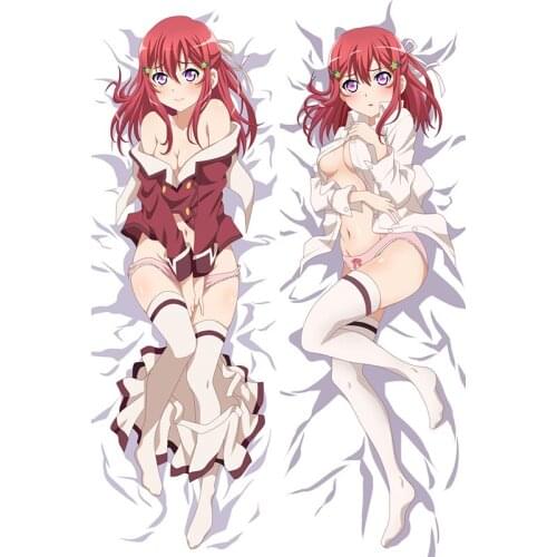 Hot Japanese Anime Hugging Pillow Cover Case Pillowcases Decorative Pillows Double-Sided Inou Battle wa Nichijou-kei no Naka