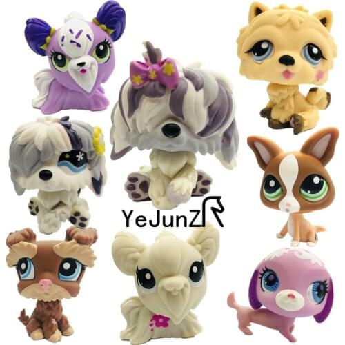 Small doll toy quality Dog Haired dog Short haired dog Cute pet animal new action figure littlest doll toys