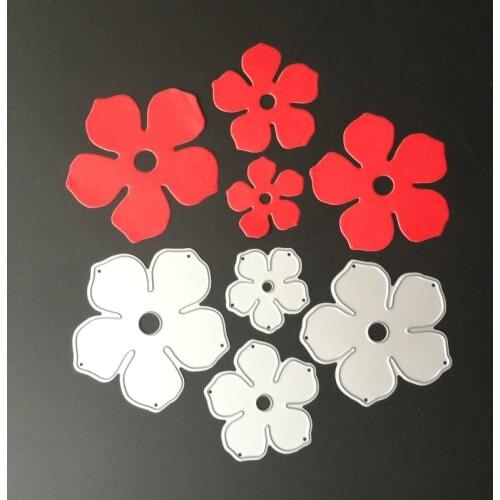 4pcs Metal 3d flower Cutting Dies Stencils for DIY Scrapbooking photo album Decorative Embossing DIY Paper Cards