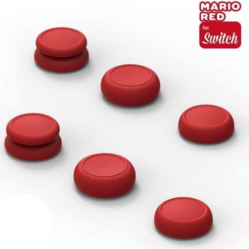 6Pcs Anti Slip Silicone Rubber Thumb Grip Set Joystick Caps Analog Stick Cap for Nintend Switch NS Pro & PS4/Slim/Pro Controller