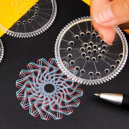 28Pcs Reusable Drawing Toy Set Gears Wheel Painting Accessories Easy to Use STTA889