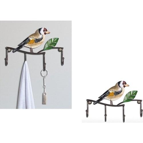 Entry Key Holder Wall Decorative Iron Wall Hanger Hook Mounted Coat Rack Key Hat Hook Vintage Home Decor