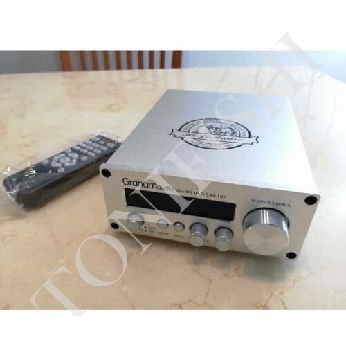 German cav180 digital fiber coaxial radio AUX Bluetooth 5.0 output power amplifier with remote control high and low bass adjust