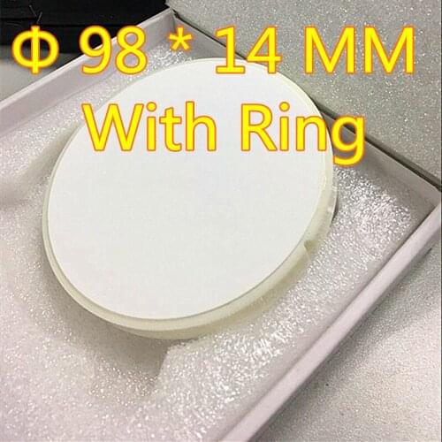 Wholesale 10 Pieces OD 98*14 MM Dental Zirconia Blocks With Plastic Ring Outside for Open CAD/CAM Milling Machine Making crowns