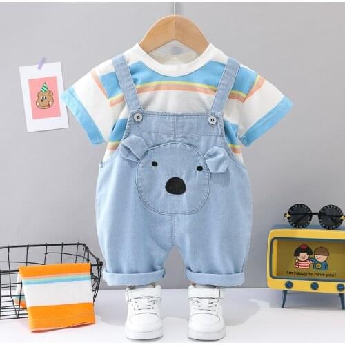 0-4 Years Summer Boy Clothing Set 2021 New Casual Fashion Active Sport T-shirt+ Pant Kid Children Baby Toddler Boy Clothing