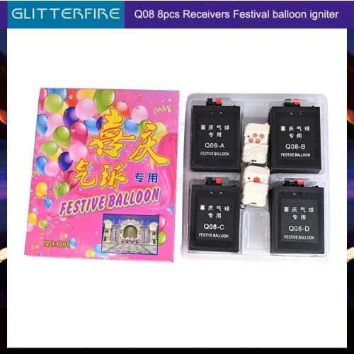 Q08 Eight pcs receiver wireless remote control fireworks balloon igniter for wedding