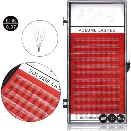 NEW Russian Volume Eyelash 5D Eyelash Extensions 0.07 mm Thickness C D curl Mink Strip Eyelashes Individual Lashes