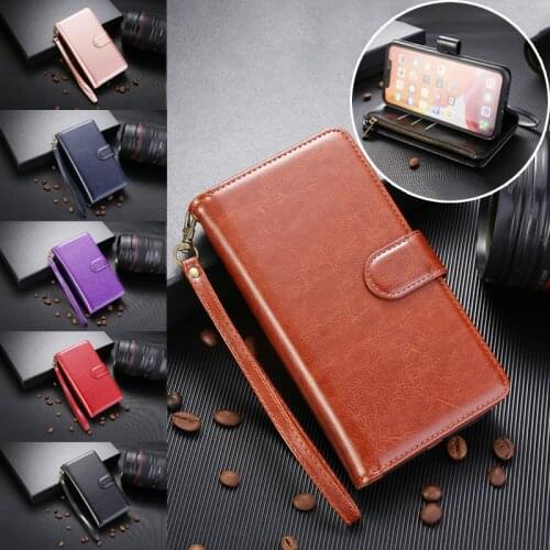 Luxury Zipper Leather Flip Case For iPhone XR XS Max X Vintage Holder Holster Bag Shockproof Cover For iPhone 7 8 6 6S Plus Etui