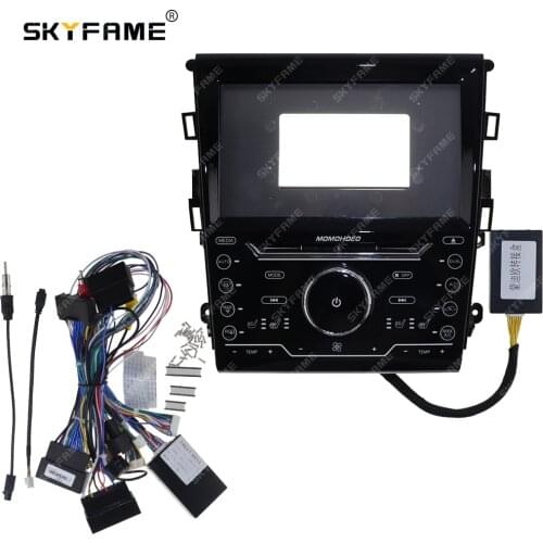 SKYFAME Car Radio Fascia Frame Cable Canbus For Ford MONDEO Fusion 2013-2017 Android Dashboard Kit Face Plate Fascia Frame