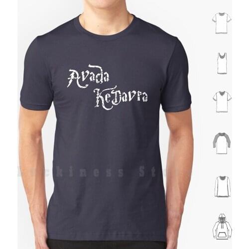 Distressed Avada-Kedavra T Shirt DIY Cotton Big Size 6xl Avada Kedavra Fantastic Beasts The Crimes Of Grindelwald Spray Painted