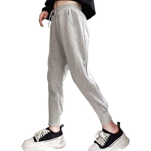 Girl SweatPants Solid Color Childrens Pants For Girls Casual Girls Sweatpants Spring Autumn Girls Clothes 6 8 10 12 14
