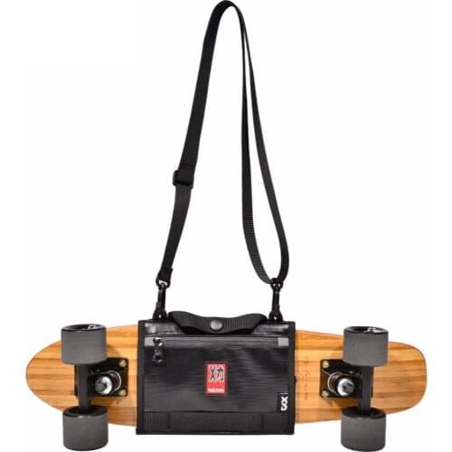 One-shoulder skateboard bag handbag shoulder bag street trend personality small fish board bag backpack
