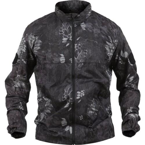 Tactical Waterproof Hiking Jacket Men Summer Quick Dry Breathable Thin Raincoat Army Military Portable Windbreaker Skin Jackets