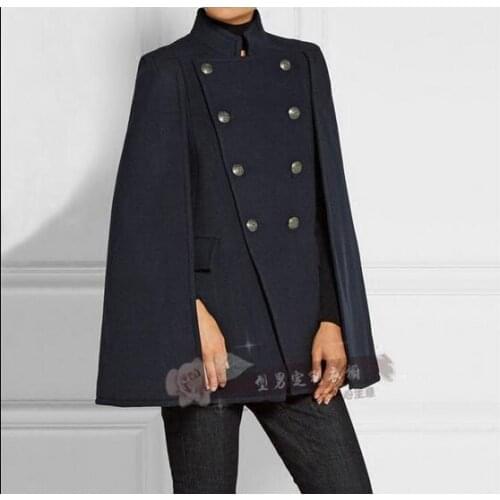 S-5XL!!2018 The new autumn/winter city boy loose cloak cloth coat thickening coat coat