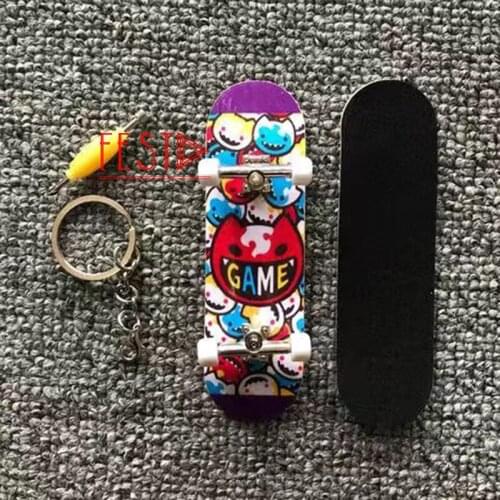 Anime SK8 The Infinity Finger Skateboard Keychain Cosplay Props Langa Hasegawa Chinen Miya Mini Skateboard Collection Pendant