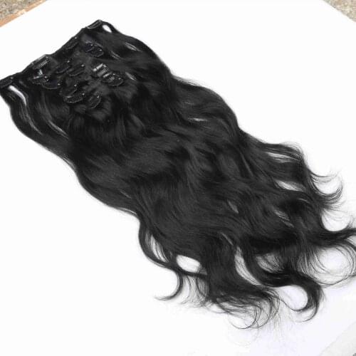 Brazilian Remy Body Wave Clip In Human Hair Extensions 120G 7Pcs/Set Natural Color Clip Ins Hair Extension Free Shipping