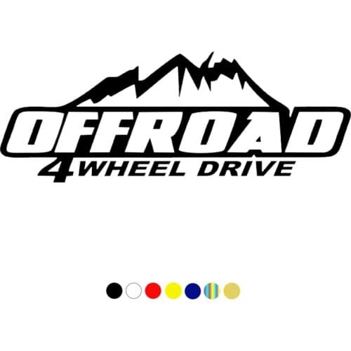 CS-314#7.5*20cm OFFROAD 4 WHEEL DRIVE funny car sticker and decal white/black vinyl auto car stickers