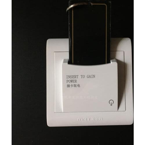 Energy saving switch 220V 8800W 40A power socket Magnetic card Insert for power Three line with 15s time delay