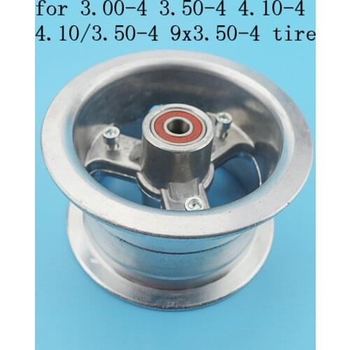 Good quality 3.00/3.50/4.10-4 4.10/3.50-4 9x3.50-4'' 4 inch Alloy Rims Electric Scooter Wheel hub for scooter bike motorcycle