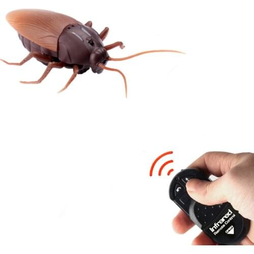 Infrared Remote Control Realistic Mock Fake Cockroach RC Prank Roach Kids Toys Halloween April Fools' Day Props Horror Gifts