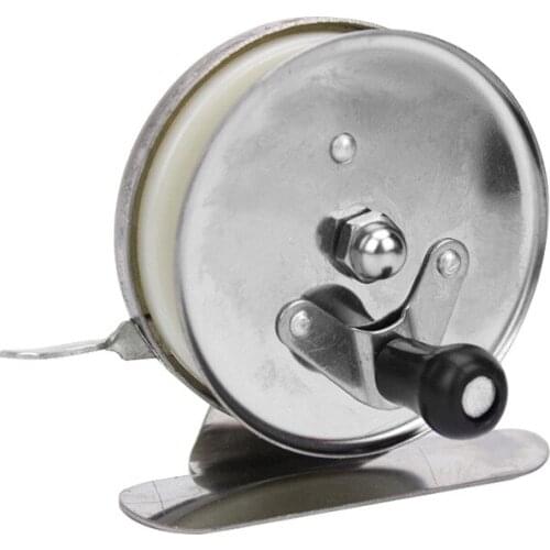 Ice Fishing Coil Button Gear Under System Casting Reel Marine Sport Carp Drag Simal Mini Fly Goods Metal Light Winter Sturdy