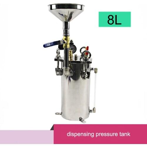8L Stainless Steel glue dispensing Pressure Tank Barrel Bracket