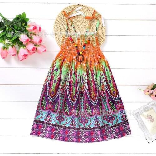 3-12yrs Hot Selling Baby Girls Flower embroidery High-end Custom Dress Party Princess Sling Dress Children Kids Quality Clothing