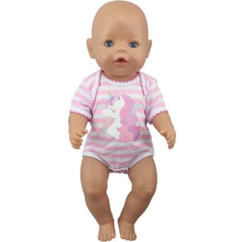 NewLovely Jumpsuit Dolls Suit Fit For 43cm New Born Doll 17inch Reborn Baby Doll Accessories