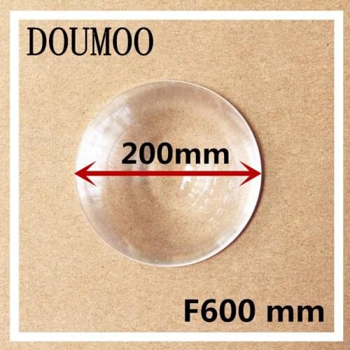Optical lens Fresnel lens Diameter 200 mm long Focal length 600 mm plastic Condenser lens Plane magnificat fresnel lens