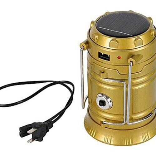 Portable Solar Power Telescopic Rechargeable Emergency Led Camping Lamp Outdoor Tent Light