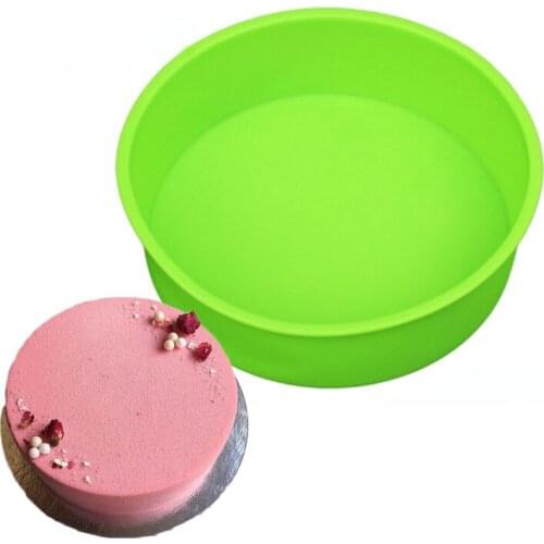Silicone Round Circular Shape Cake Mold Bakeware Baking Tool For Brownie Chiffon Sponge Cakes Bakeware Accessories