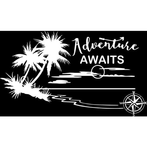 Funny Large Size Adventuer Car Sticker for Car Decorative Camper Decal Stickers Auto Body Window Decals To Cover Scratches