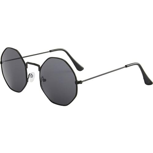 Metal Frame Polygon Square Sunglasses Trend Colorful Gradient Film Pilot Sun Glasses Women Sunglasses Brand Designer Oculos