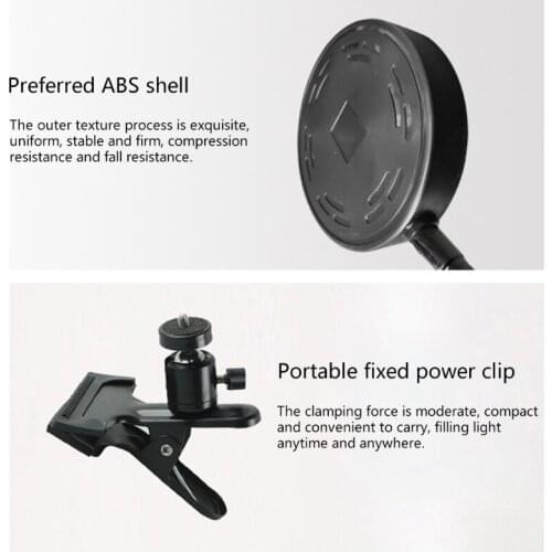 LX9A 4Inch Led Selfie Light Multifunctional Rotatable Dimmable Round Ring Lamp with Tripod Video Camera for Phone Live