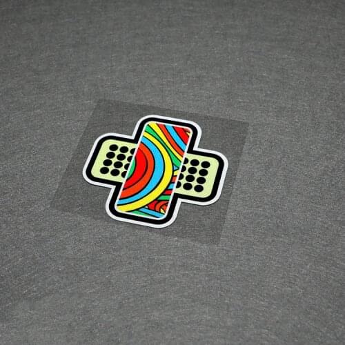 NO.S262 VR Rossi Motorcycle Racing Reflective Sticker Motorbike Fuel Tank Car Scratches Band-aid Colorful Stripe