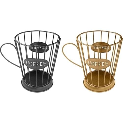 Iron Art Universal Coffee Capsule Storage Basket Vintage Coffee Pod Organizer Holder For Home Cafe Hotel Office Dropship 1pc