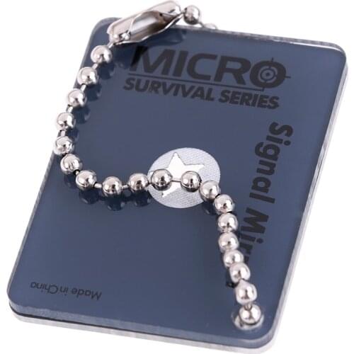 1Pc Portable Emergency Floating Signal Mirror Suvival Bushcraft EDC reflective Mirror With aiming function outdoor