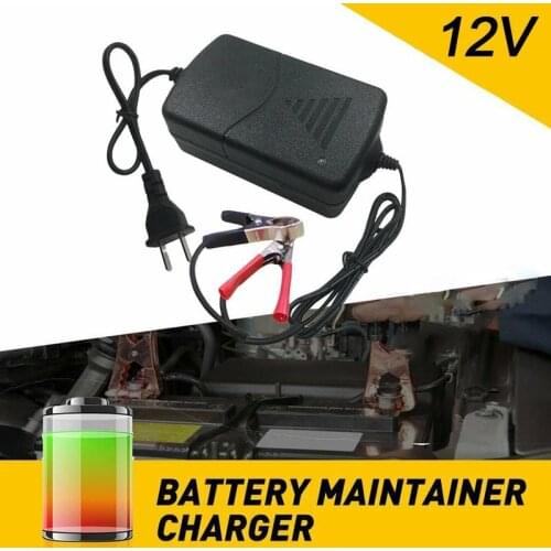 1pcs Universal Portable Battery Charger For Car Truck Motorcycle 12V 1.30A Battery Charger Maintainer Car Charging Accessories
