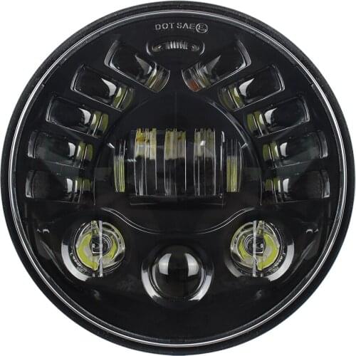 7'' LED Projector Headlights 7inch Driving Lights DRL Amber Turn Signal Lights Motorcycle for Dyna Iron Touring Softail